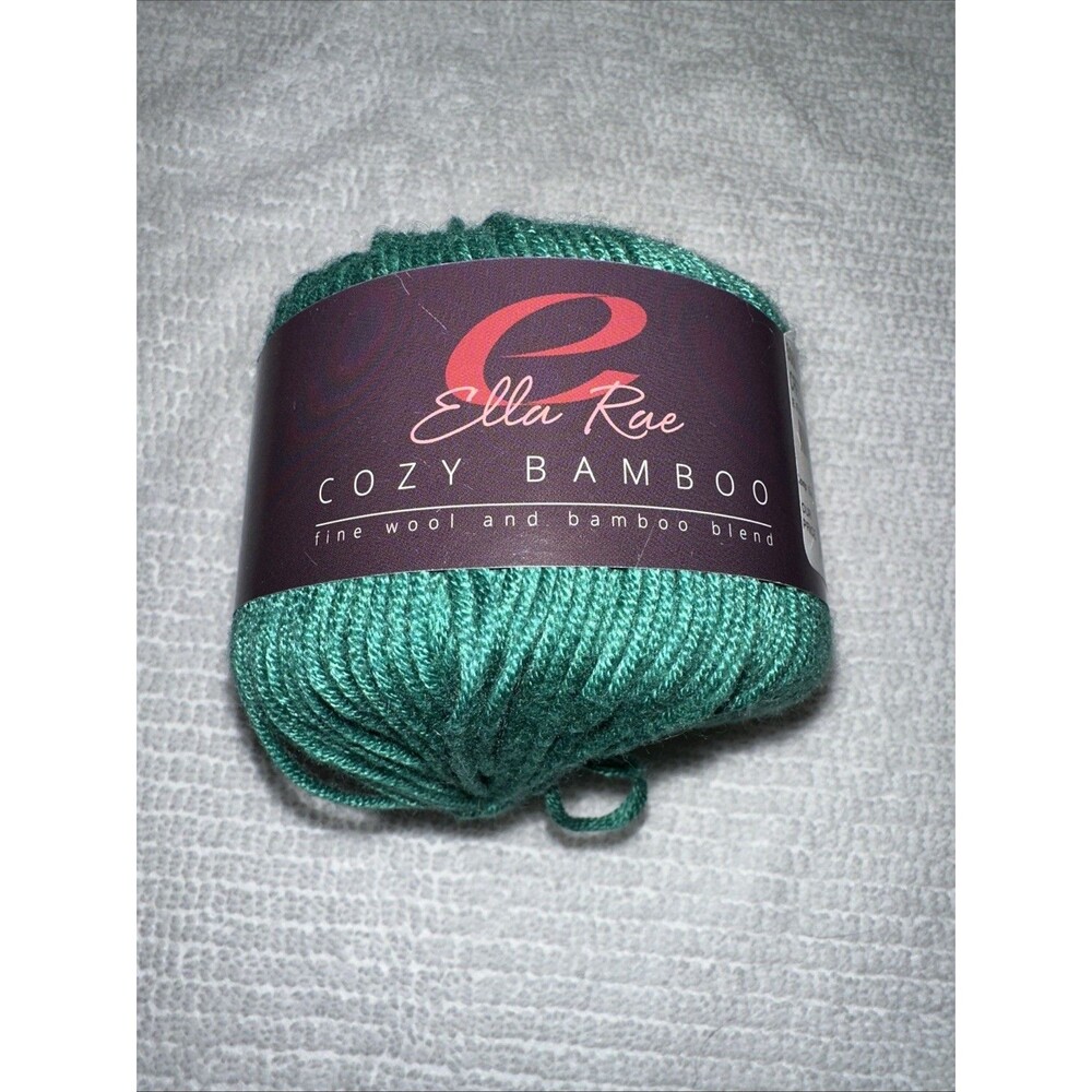Ella Rae Cozy Bamboo Yarn 50 G 80% Viscose Bamboo/20% Wool Color 20 Lot 14098